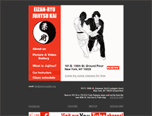 Tablet Screenshot of eizanryujujitsu.org